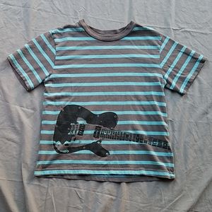 Boys Striped Guitar Shirt
